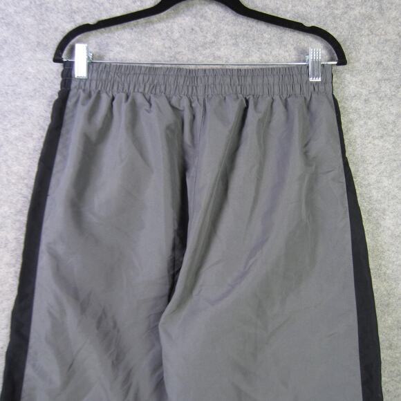 Russell Athletic Pants Mens Large Gray Black Track Warm Up Mesh Lined Polyester - Picture 9 of 10